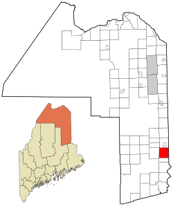 Location of Hodgdon, Maine