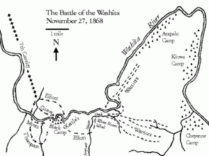 Battle of Washita map
