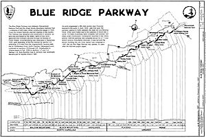 Blue Ridge Parkway - schematic