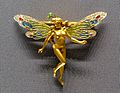 Brooch in the form of a woman with dragonfly wings, Marie Alexandre Lucien Coudray, c. 1901, gold, platinum, enamel, diamonds, rubies, etc - Hessisches Landesmuseum Darmstadt - Darmstadt, Germany - DSC01115