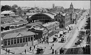 Central railway station brisbane 1910