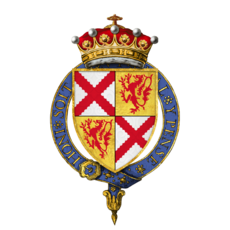 Coat of Arms of Sir John Tiptoft, 1st Earl of Worcester, KG