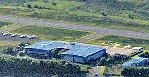 Cumbernauld Airport from the air (crop)