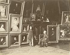 George Peter Alexander Healy in his Paris studio by Edmond Bénard