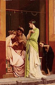 Gustave Boulanger, Une marchande de bijoux a pompeii