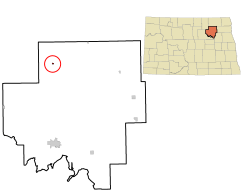 Location of Starkweather, North Dakota