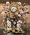 Ormolu Mantel Clock with Meissen Figurines