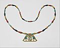 Pectoral and Necklace of Sithathoryunet with the Name of Senwosret II MET DT531