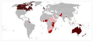 Realms territories and protectorates of Elizabeth II