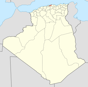 Map of Algeria highlighting Boumerdès