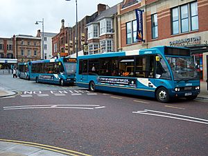 Arriva Optare Solo buses in Darlington 5 May 2009 pic 1