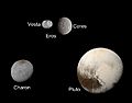 Ceres-Vesta-Eros compared to Pluto-Charon