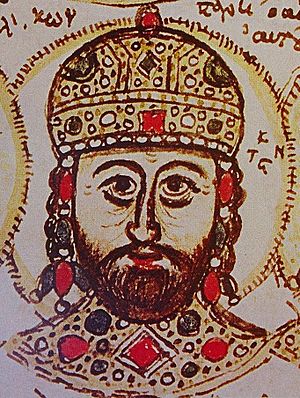 Constantine XI Palaiologos miniature