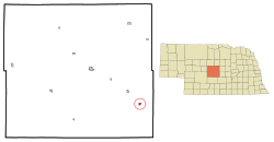 Location of Mason City, Nebraska