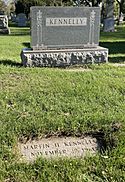 Grave of Martin Henry Kennelly (1887–1961) at Calvary Cemetery, Evanston