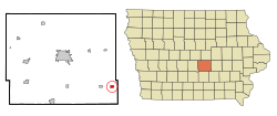 Location of Lynnville, Iowa