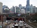 Kennedy Expressway and Metra