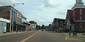 Main Street in Water Valley is listed on the National Register of Historic Places