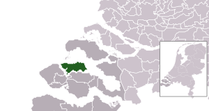 Map - NL - Municipality code 1695 (2009)