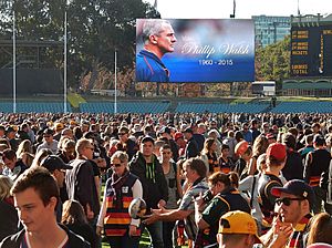 Phillip Walsh tribute Adelaide Oval