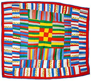 Pieced Quilt, c. 1979 by Lucy Mingo, Gee's Bend, Alabama