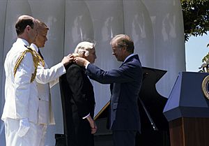 President Jimmy Carter presents the Medal of Freedom Award to Eudora Welty