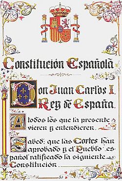Primera página de la Constitución española de 1978, con escudo de 1981.jpg