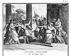 Queen Teuta orders the murder of Roman ambassadors