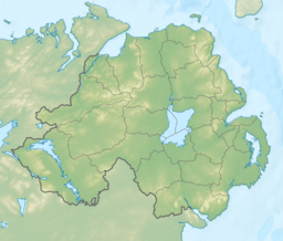 Location of Millstone Mountain within Northern Ireland