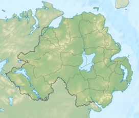 Map showing the location of Ballysallagh Forest
