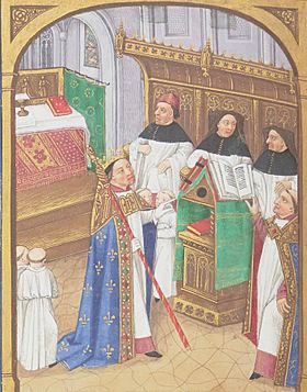 Robert le Pieux - Grandes Chroniques de France - BNF Fr2609 f144v