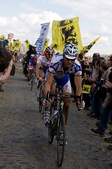 Tom Boonen and Fabian Cancellara, 2008 Paris-Roubaix