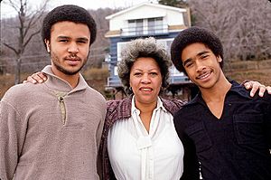 Toni Morrison and sons