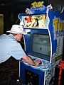 Tux Racer arcade cabinet