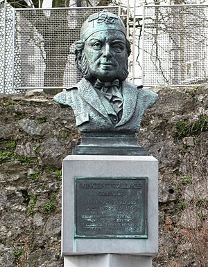 Vincent Wallace bust outside Theatre Royal Waterford