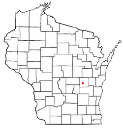 Location of Omro (town), Wisconsin