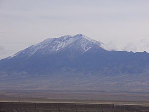 2015-05-09 09 27 37 View of Pilot Peak, Nevada from Interstate 80 just east of Silverzone Pass
