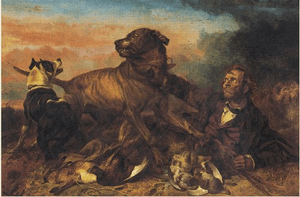 Ansdell The Poacher At Bay 1865