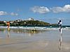 Atlantic Hotel, Newquay, and headland from Tolcarne Beach.jpg