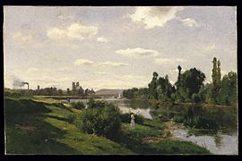 Brooklyn Museum - The River Seine at Mantes - Charles-François Daubigny