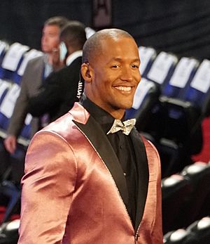 Byron Saxton - WWE Hall of Fame ceremony, 2018 (40695875645) (cropped).jpg