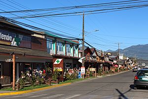 Calle Martínez de Rozas en Panguipulli