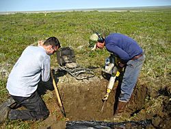 Digging in permafrost