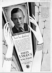 Harpers Bazaar 1927 Long Pants ad