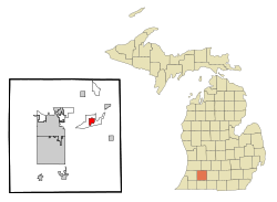 Location of Galesburg, Michigan