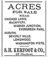 Kerfoot Beverly Hills-Longwood ad November 24, 1889 p13