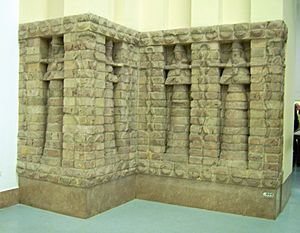 Part of front of Inanna temple of Kara Indasch from Uruk Vorderasiatisches Museum Berlin