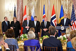 Secretary Kerry Delivers Remarks at a Working Luncheon He Hosted in Honor of Nordic Leaders (26926265901)
