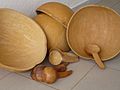 2007.10-310-270 Bottle gourd,bowl,spoon(frm Sikasso) Bamako,ML mon29oct2007-1315h