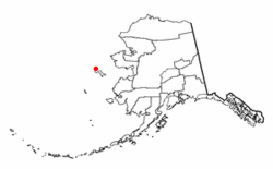 Location of Gambell, Alaska